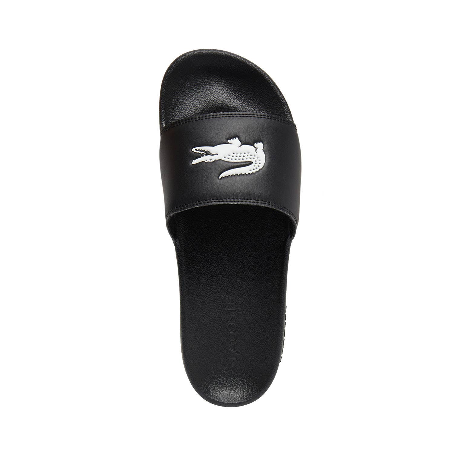 CHANCLAS LACOSTE SERVE SLIDE 0.0 NEGRO