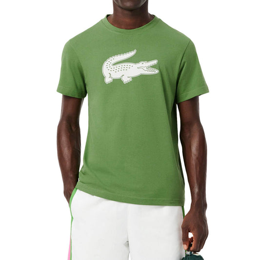 CAMISETA LACOSTE CORE PERFORMANCE BLANCO/VERDE