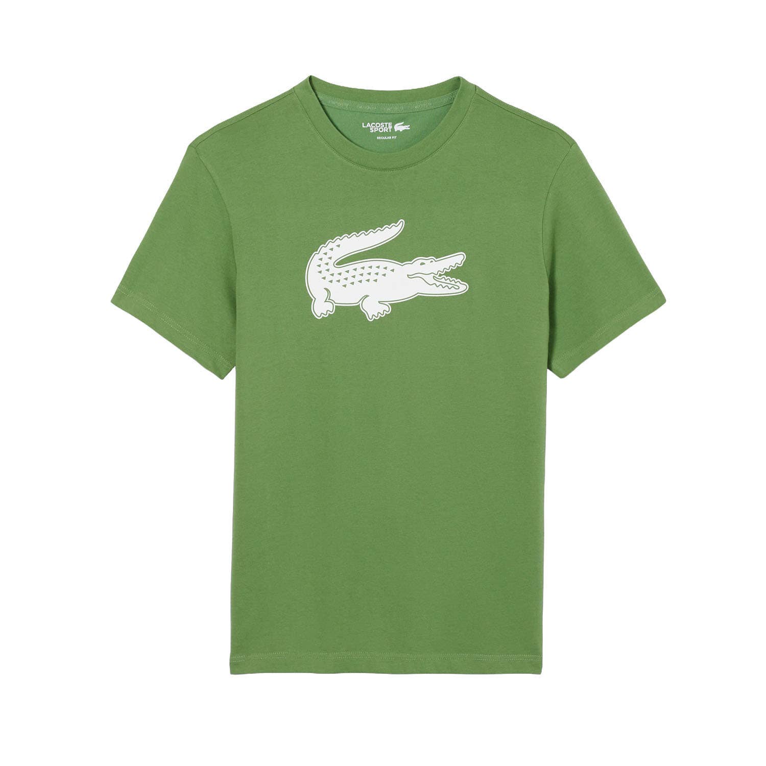 CAMISETA LACOSTE CORE PERFORMANCE BLANCO/VERDE