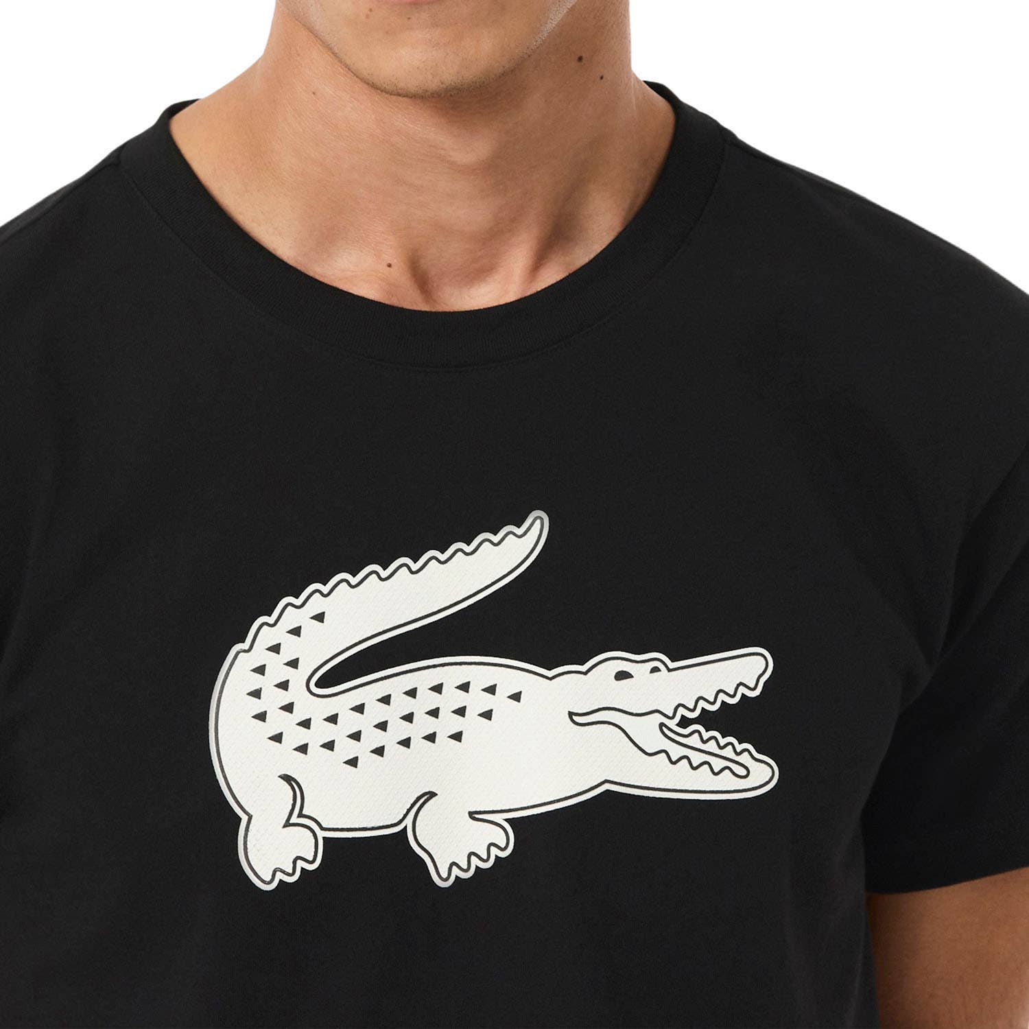 CAMISETA LACOSTE CORE PERFORMANCE NEGRO/BLANCO