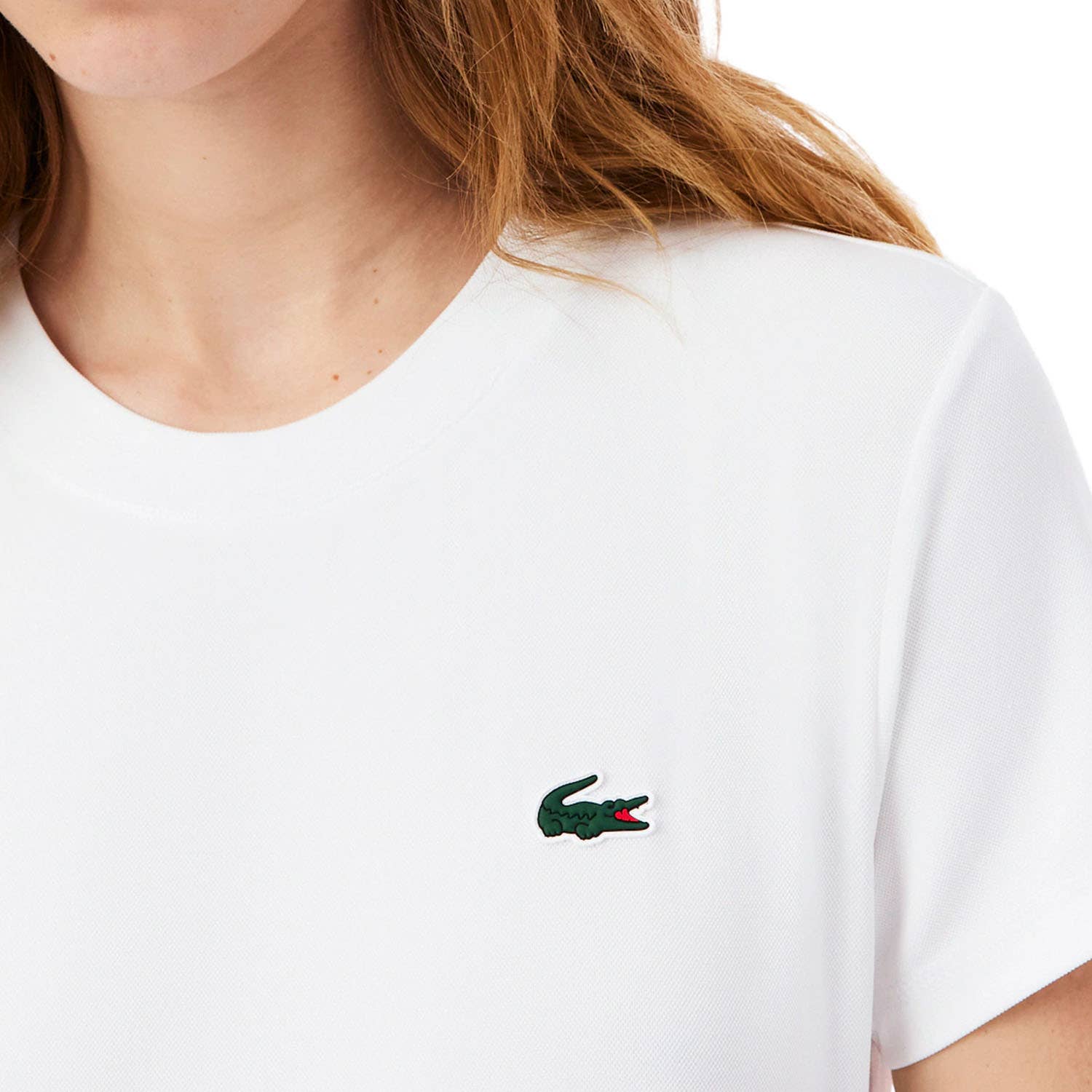 CAMISETA LACOSTE ESSENTIALS MUJER BLANCO
