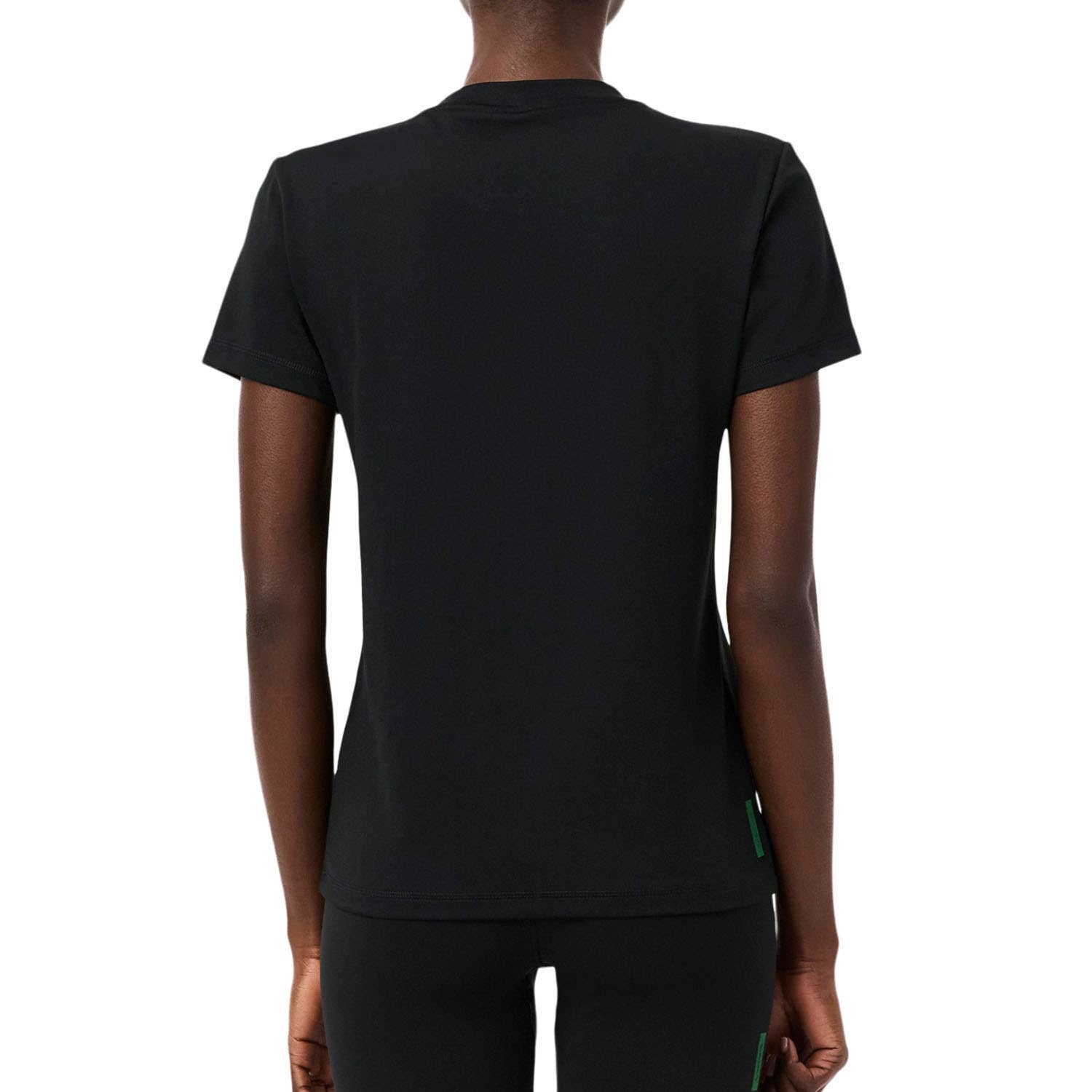 CAMISETA LACOSTE ESSENTIALS MUJER NEGRO