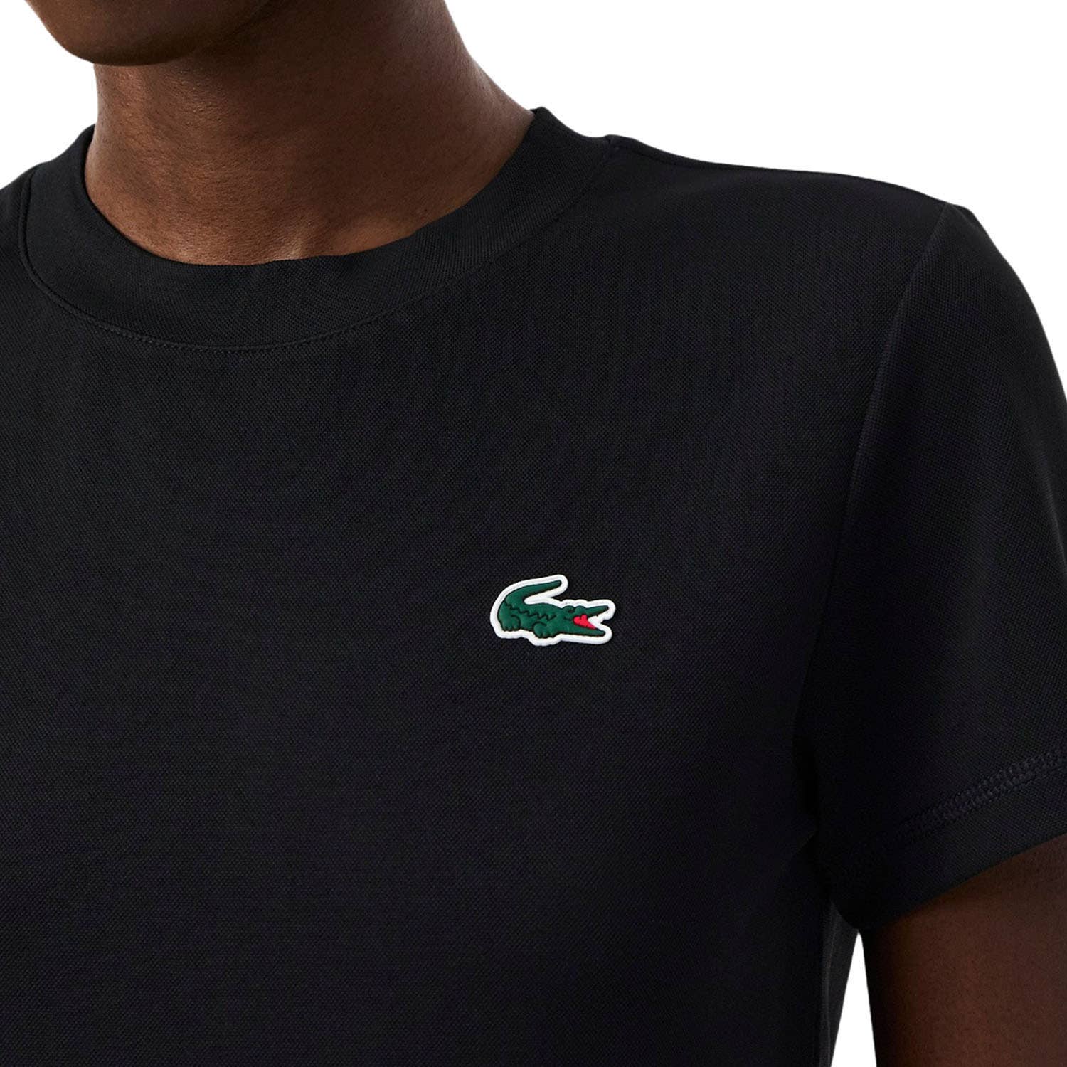 CAMISETA LACOSTE ESSENTIALS MUJER NEGRO