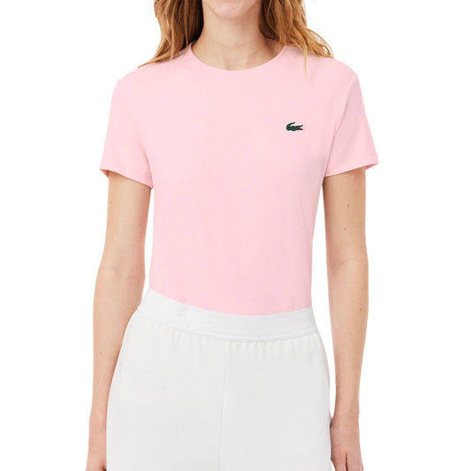 CAMISETA LACOSTE ESSENTIALS MUJER ROSA