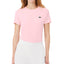 CAMISETA LACOSTE ESSENTIALS MUJER ROSA