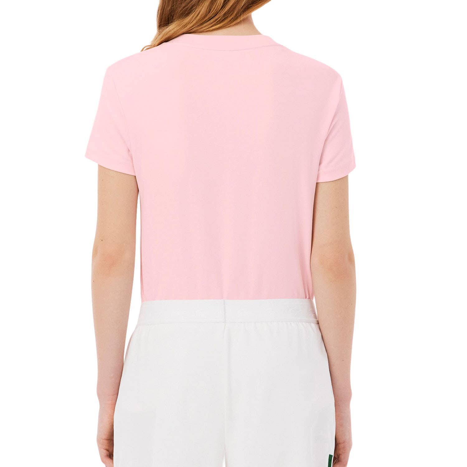 CAMISETA LACOSTE ESSENTIALS MUJER ROSA