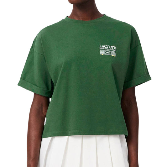 CAMISETA LACOSTE ROLAND GARROS COLLECTION MUJER VERDE
