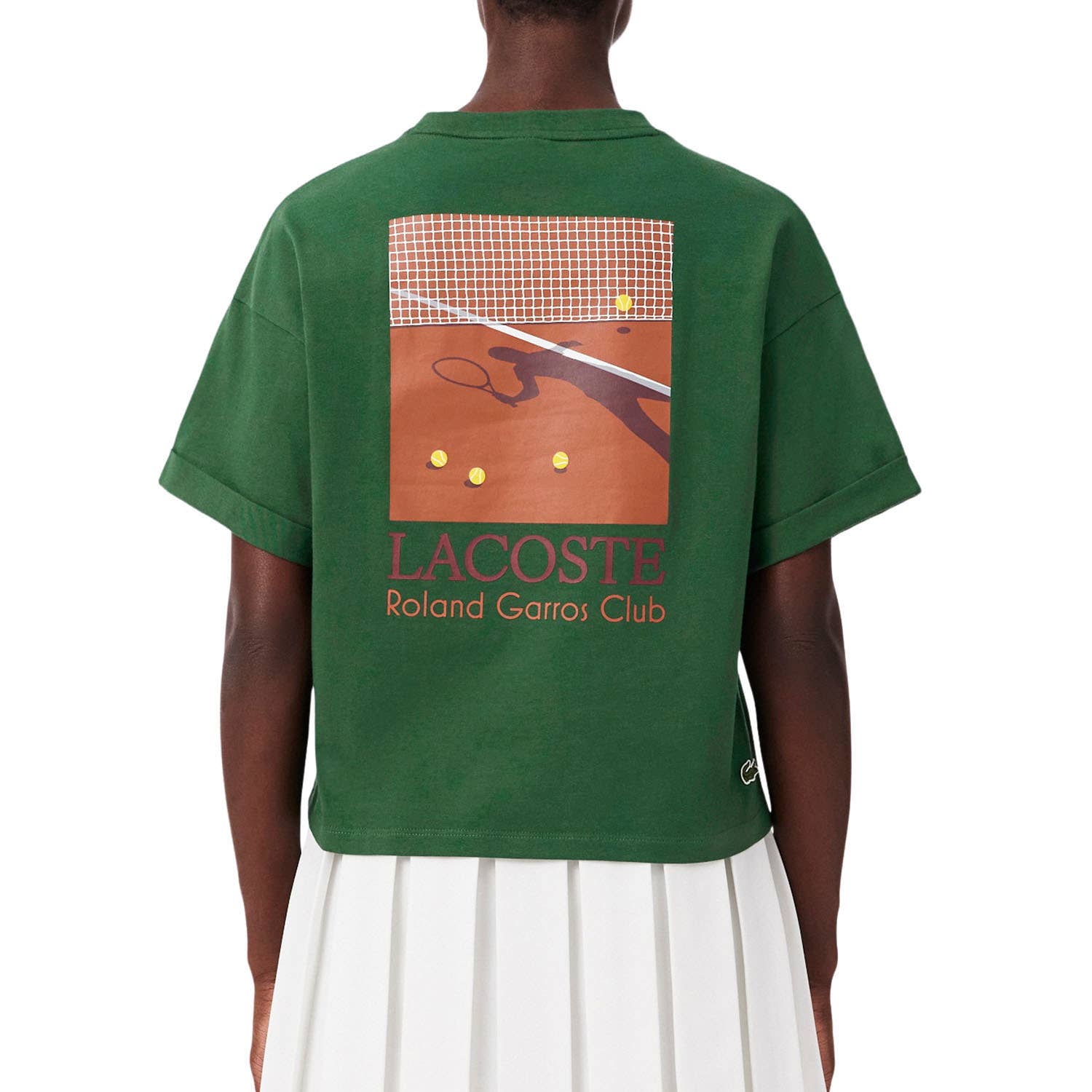 CAMISETA LACOSTE ROLAND GARROS COLLECTION MUJER VERDE