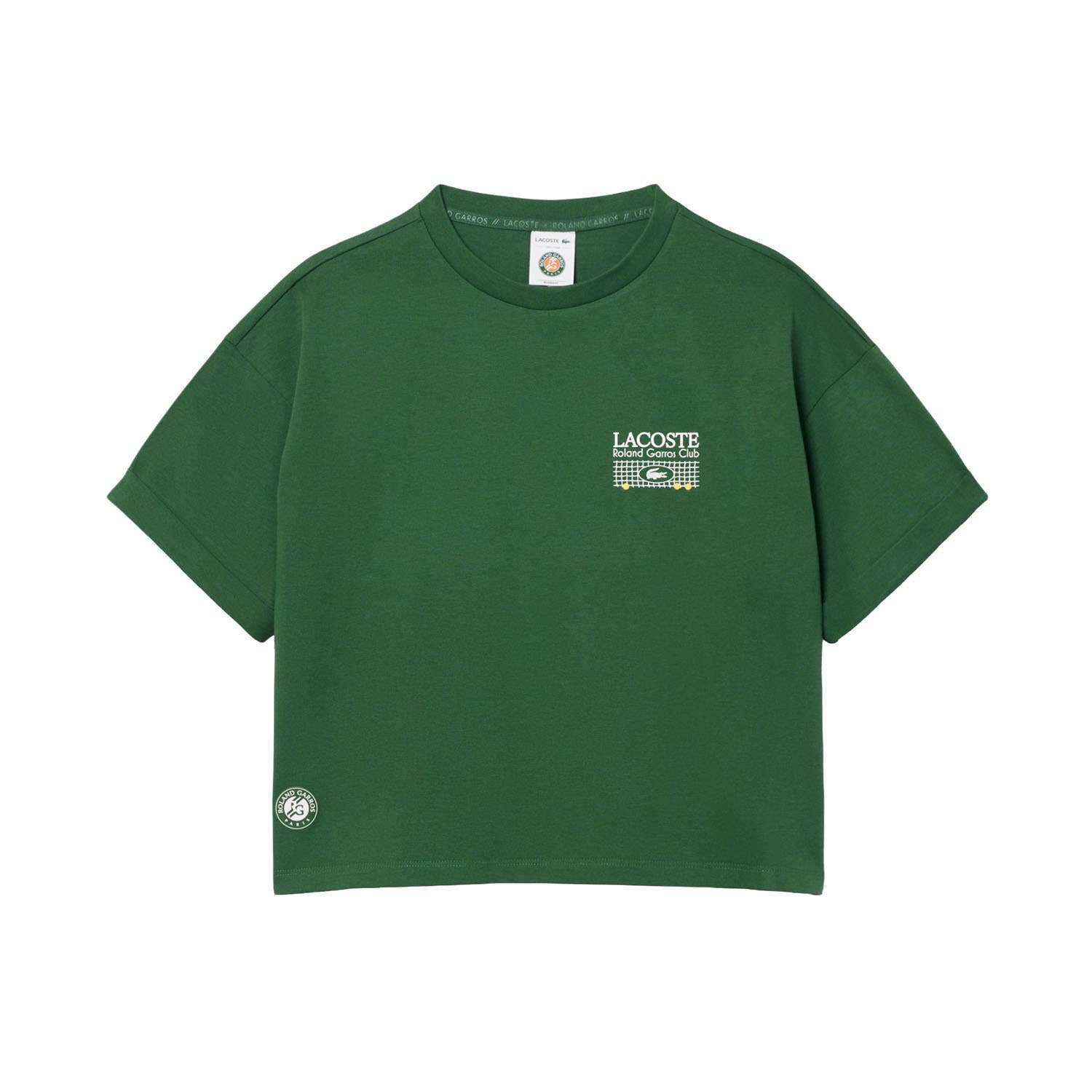 CAMISETA LACOSTE ROLAND GARROS COLLECTION MUJER VERDE