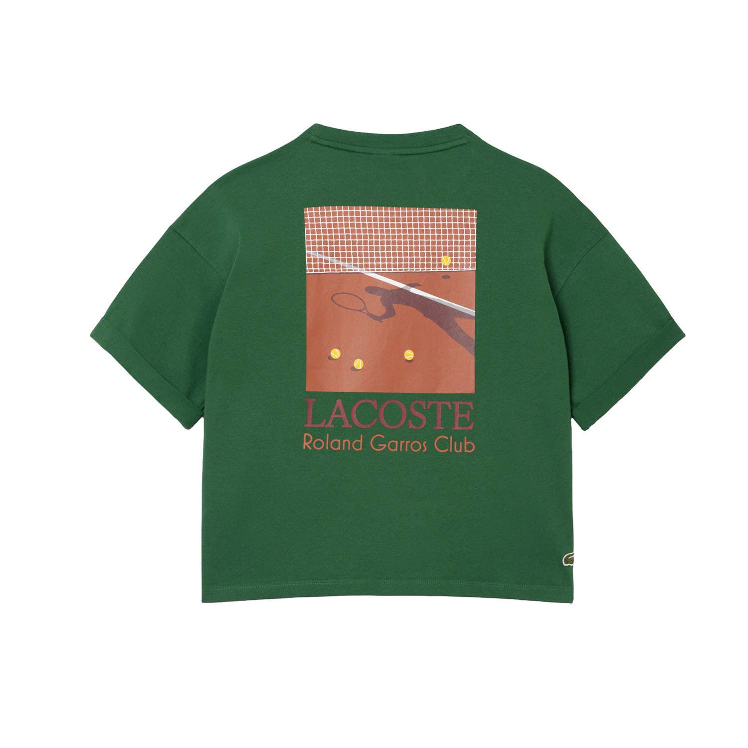 CAMISETA LACOSTE ROLAND GARROS COLLECTION MUJER VERDE