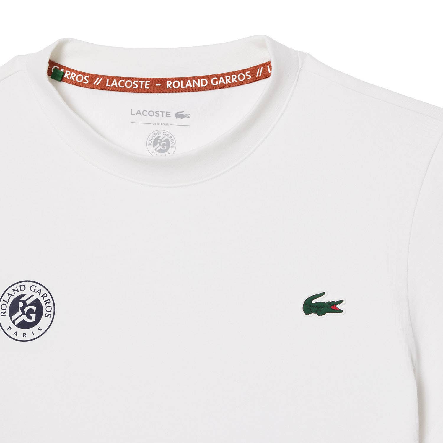 CAMISETA LACOSTE ROLAND GARROS COLLECTION MUJER BLANCO