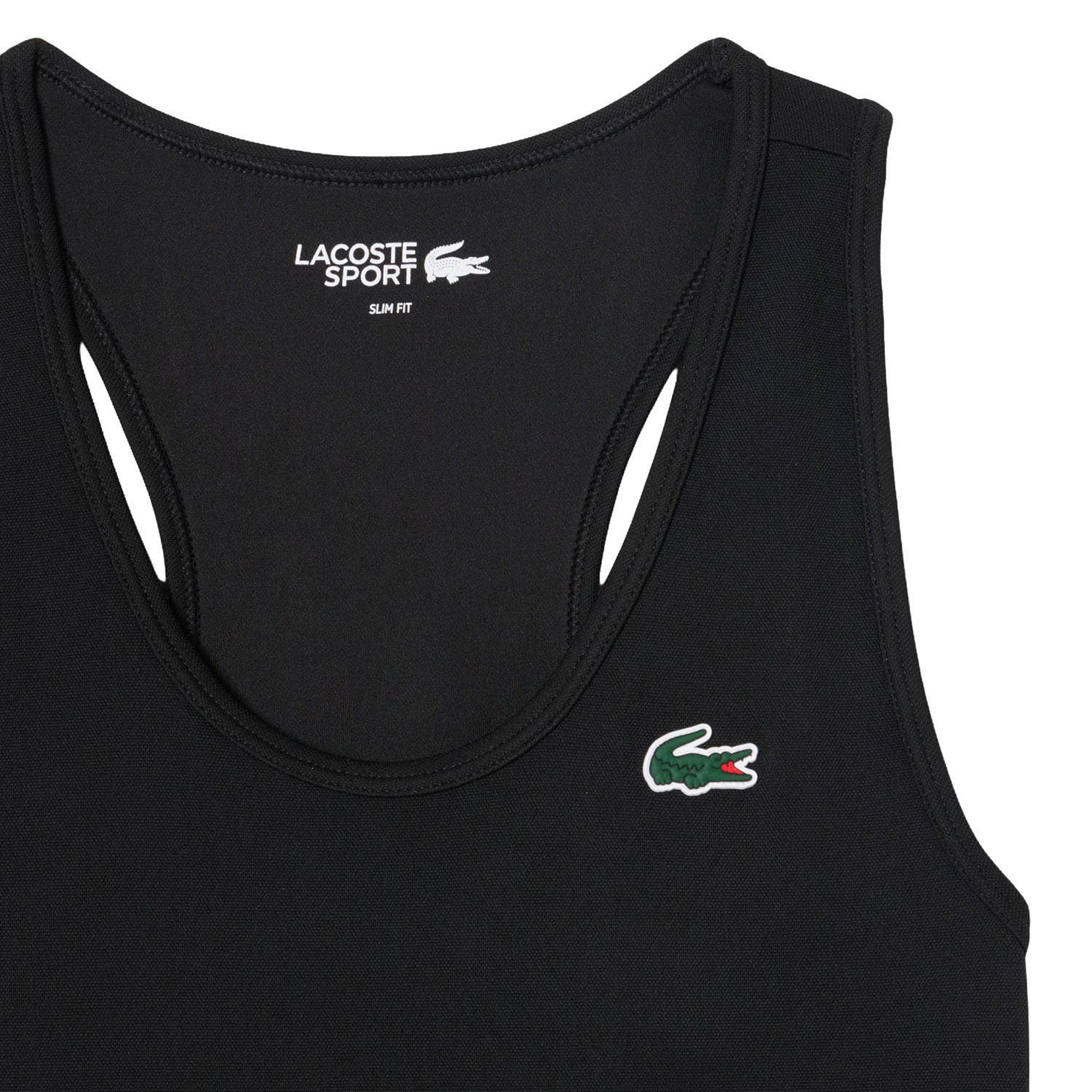 CAMISETA TIRANTES LACOSTE ESSENTIALS MUJER NEGRO