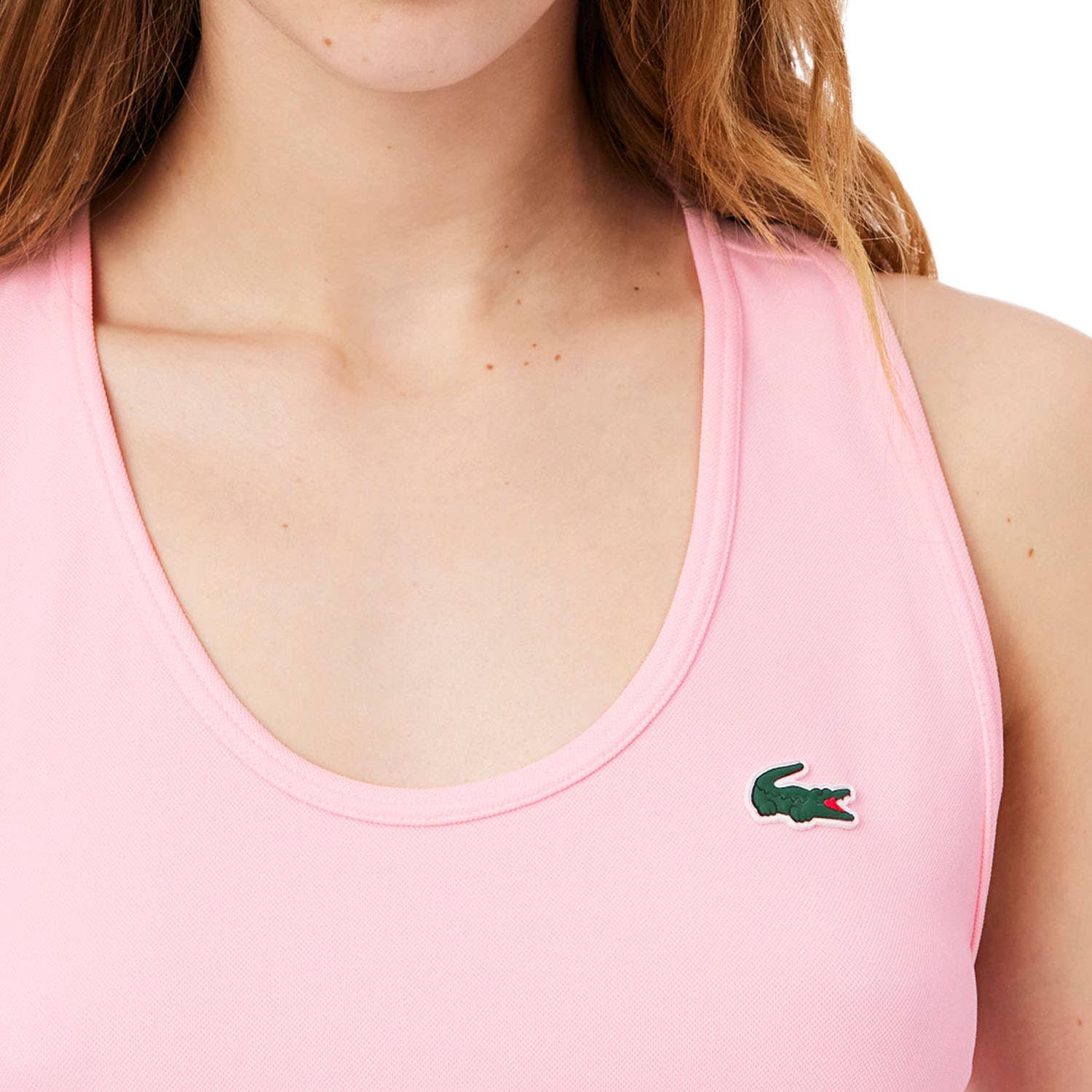 CAMISETA TIRANTES LACOSTE ESSENTIALS MUJER ROSA
