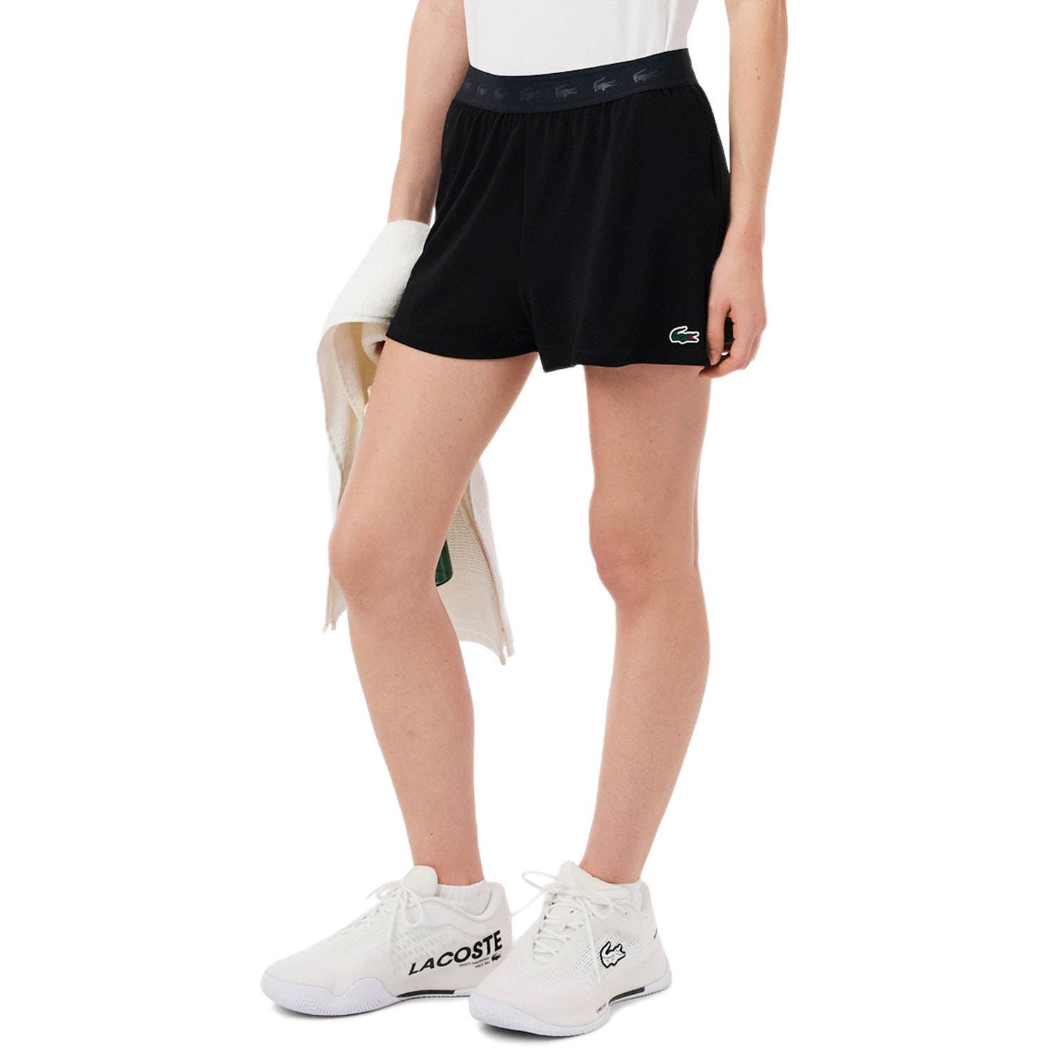 PANTALÓN LACOSTE ESSENTIALS ULTRA DRY MUJER NEGRO