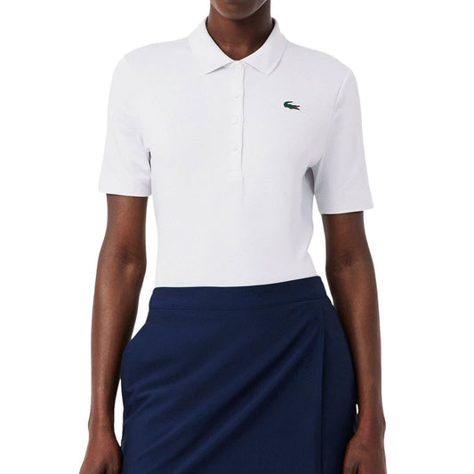 POLO LACOSTE CORE PERFORMANCE MUJER BLANCO
