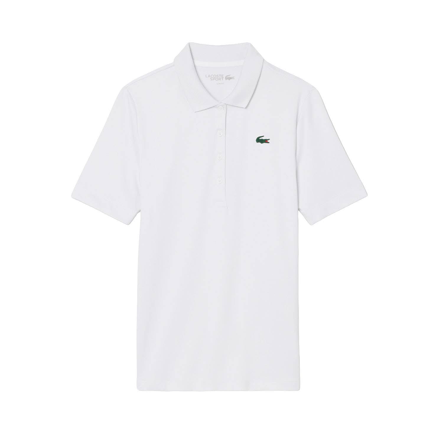 POLO LACOSTE CORE PERFORMANCE MUJER BLANCO