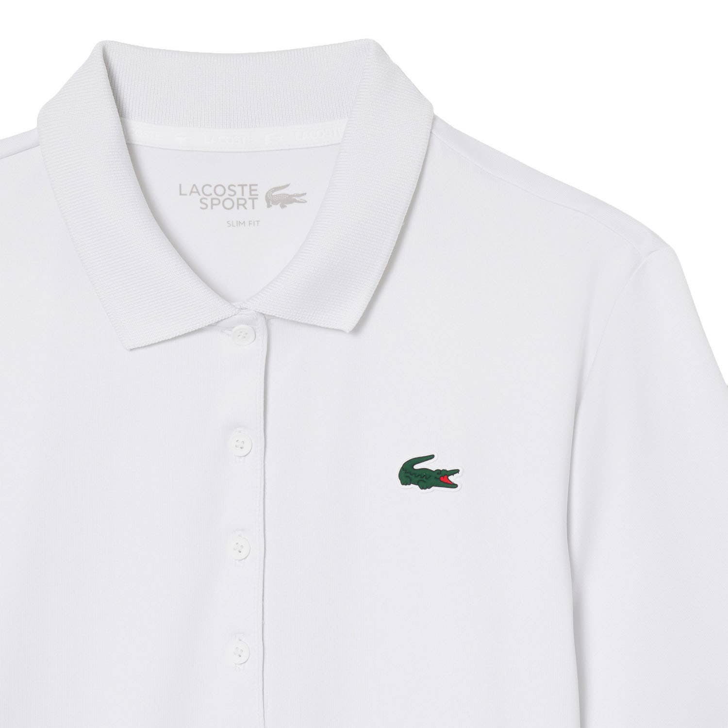 POLO LACOSTE CORE PERFORMANCE MUJER BLANCO