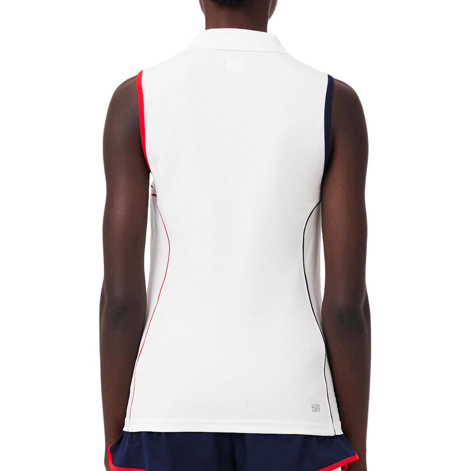 POLO SIN MANGAS LACOSTE FRENCH TEAM COLLECTION MUJER BLANCO