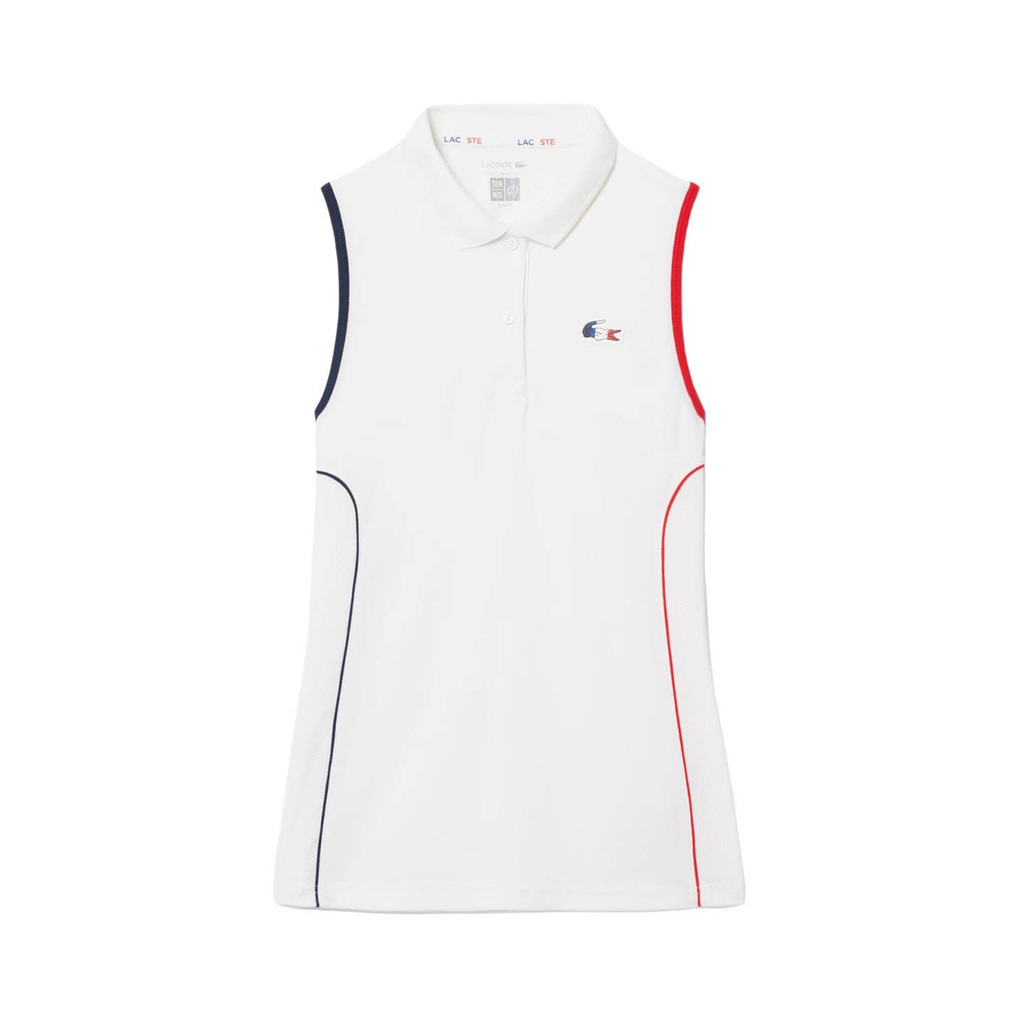 POLO SIN MANGAS LACOSTE FRENCH TEAM COLLECTION MUJER BLANCO