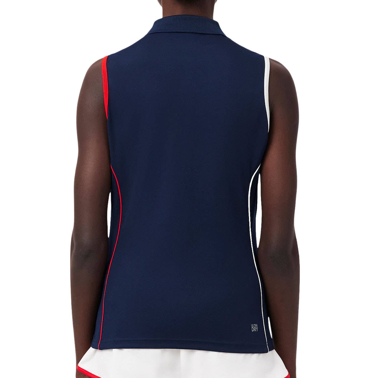 POLO SIN MANGAS LACOSTE FRENCH TEAM COLLECTION MUJER AZUL MARINO