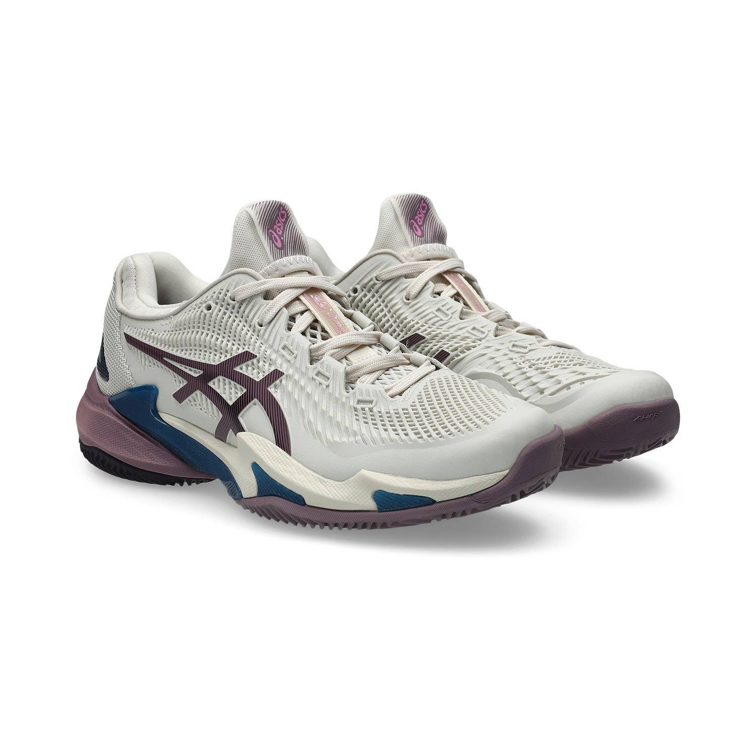ASICS COURT FF 3 CLAY BEIGE/MALVA/AZUL MUJER 1042A221