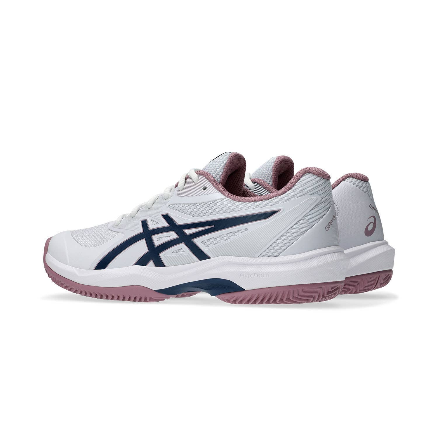 ASICS GAME FF CLAY-OMNI COURT BLANCO/AZUL/ROSA MUJER 1042A282