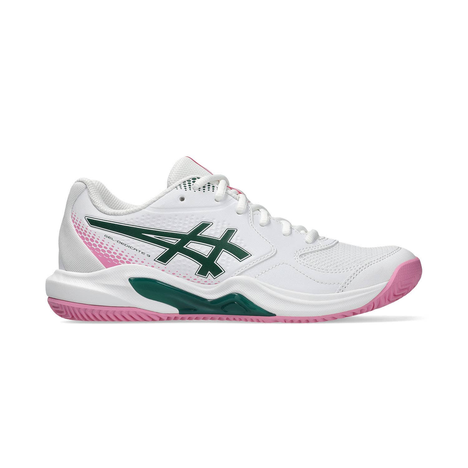 ASICS GEL-DEDICATE 9 PADEL BLANCO/ROSA/VERDE 1042A318