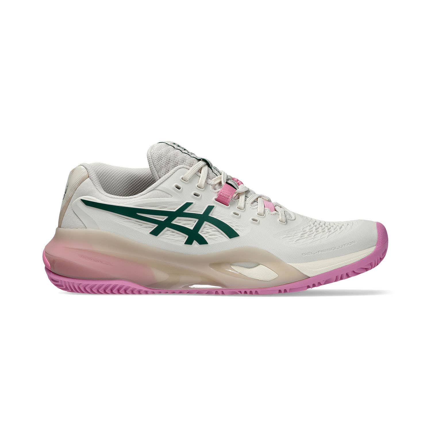 ASICS GEL-RESOLUTION X PADEL BLANCO/VERDE/ROSA MUJER 1042A285