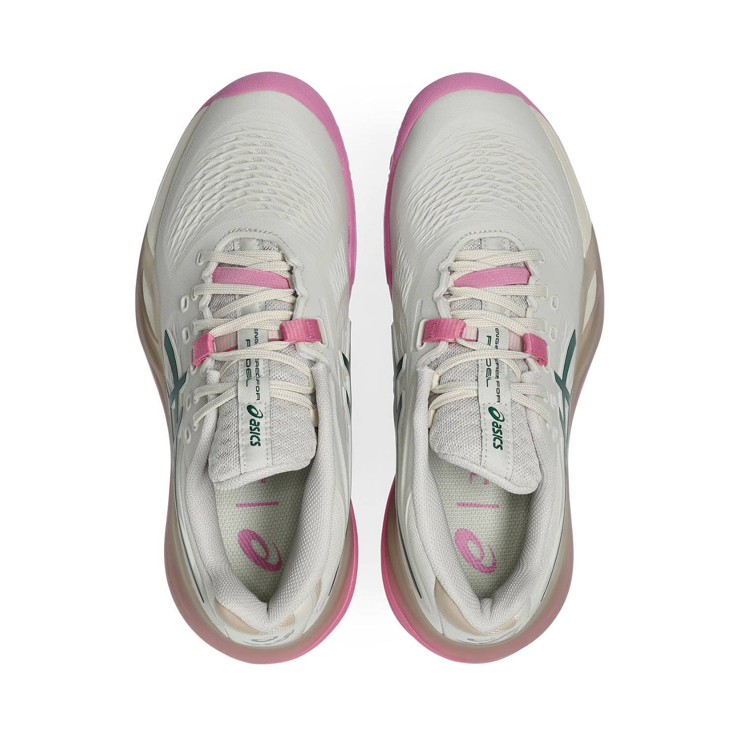 ASICS GEL-RESOLUTION X PADEL BLANCO/VERDE/ROSA MUJER 1042A285