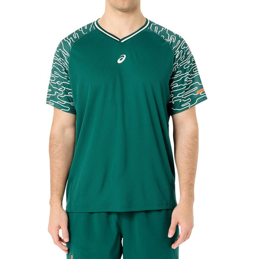 CAMISETA ASICS PADEL COURT SS TOP VERDE