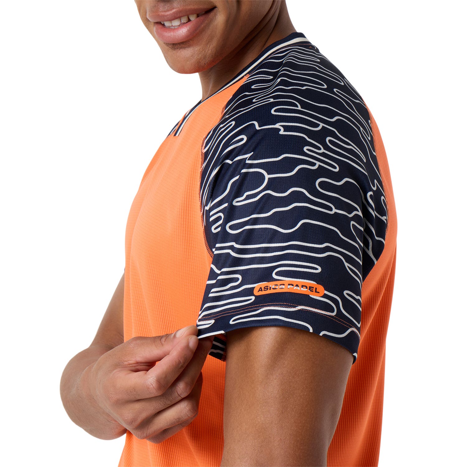 CAMISETA ASICS PADEL COURT SS TOP ORANGE