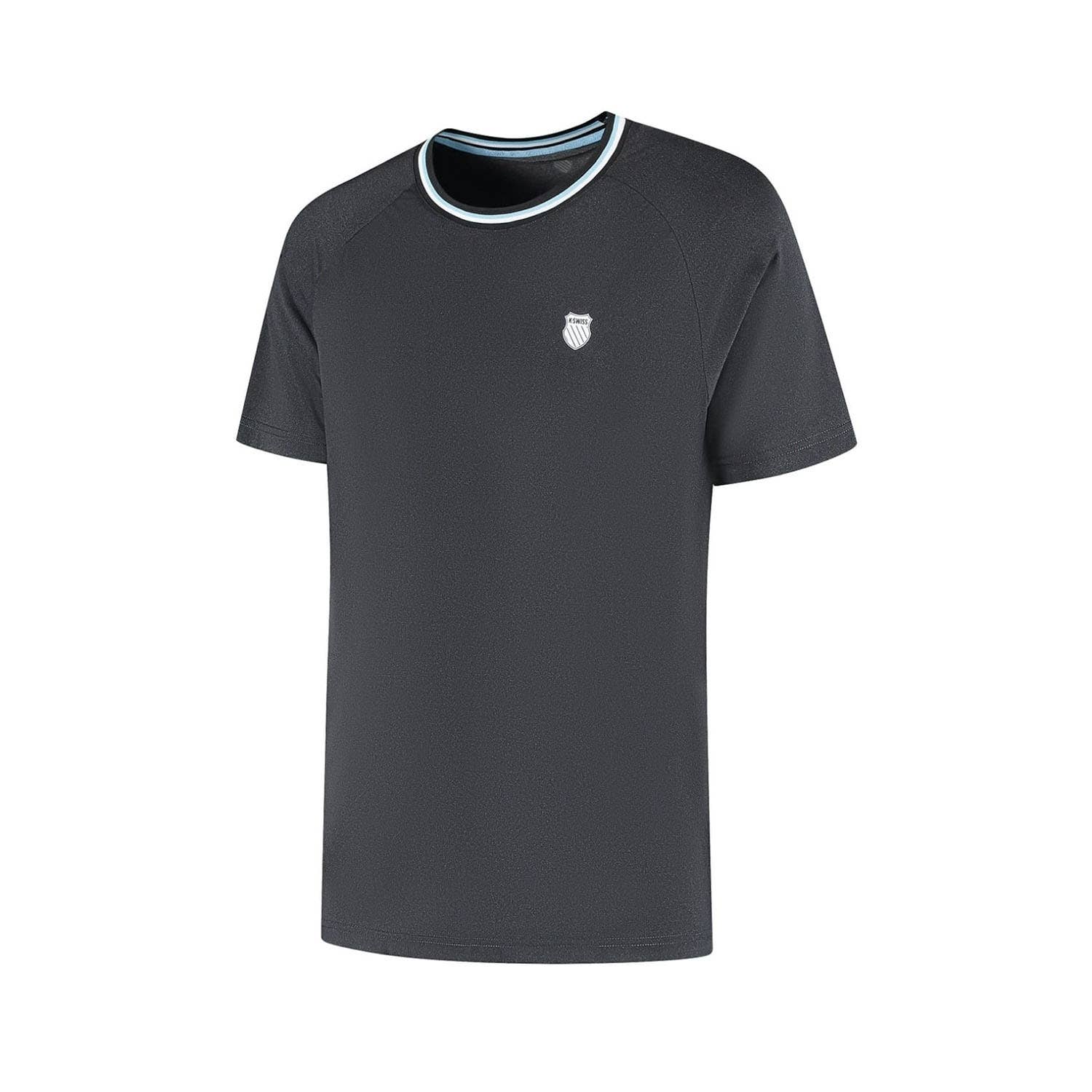 CAMISETA KSWISS AP HYPERCOURT MELANGE CREW NEGRO
