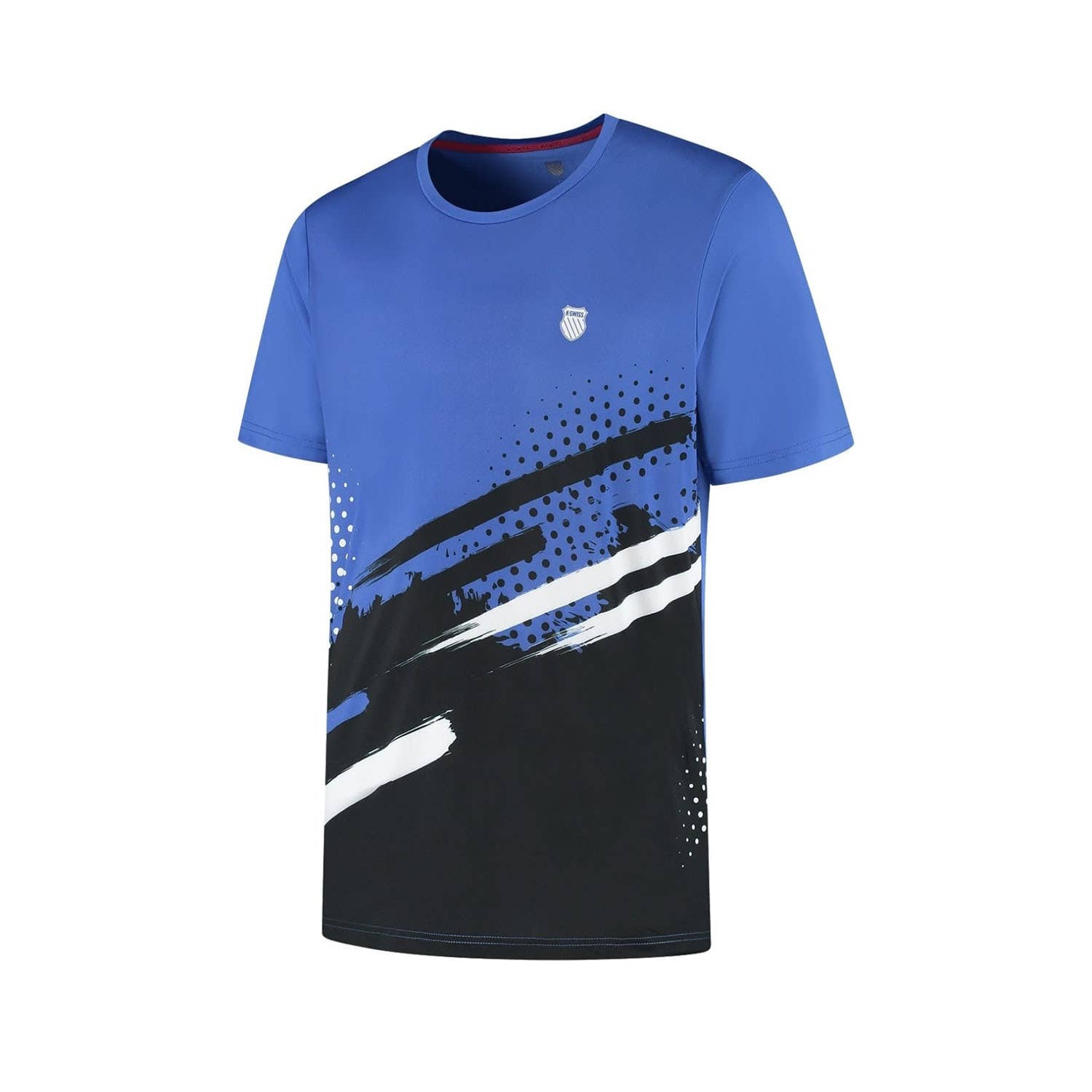 CAMISETA KSWISS HYPERCOURT PRINT CREW STRIPE AZUL