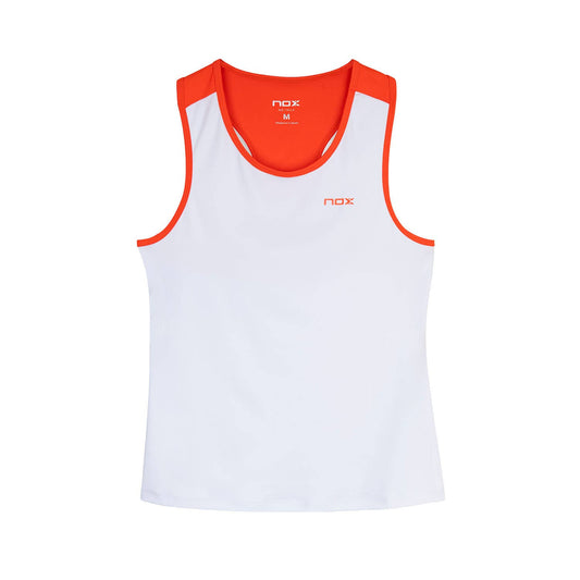 CAMISETA TIRANTES NOX TEAM MUJER BLANCO/ROJO