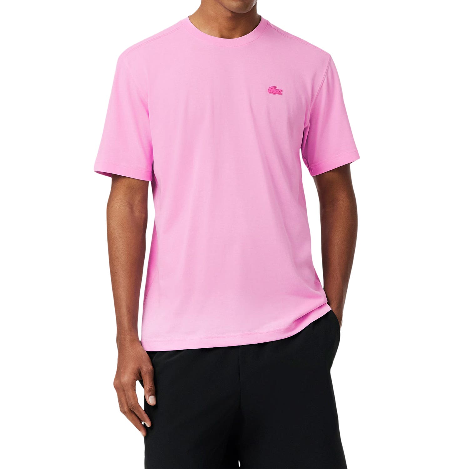 CAMISETA LACOSTE CORE PERFORMANCE ROSA
