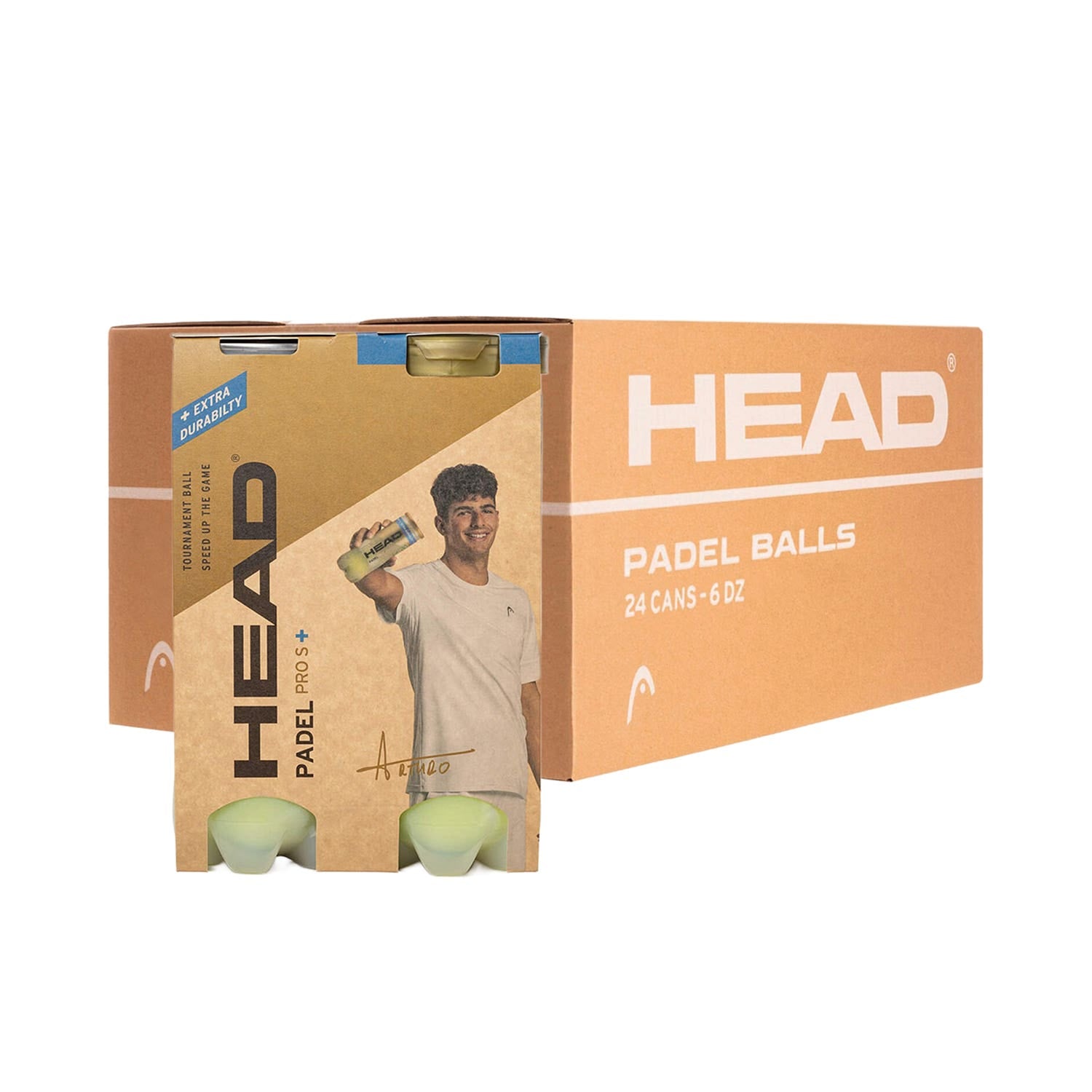CAJÓN BOLAS HEAD PADEL PRO S+ BIPACK (2X3B)