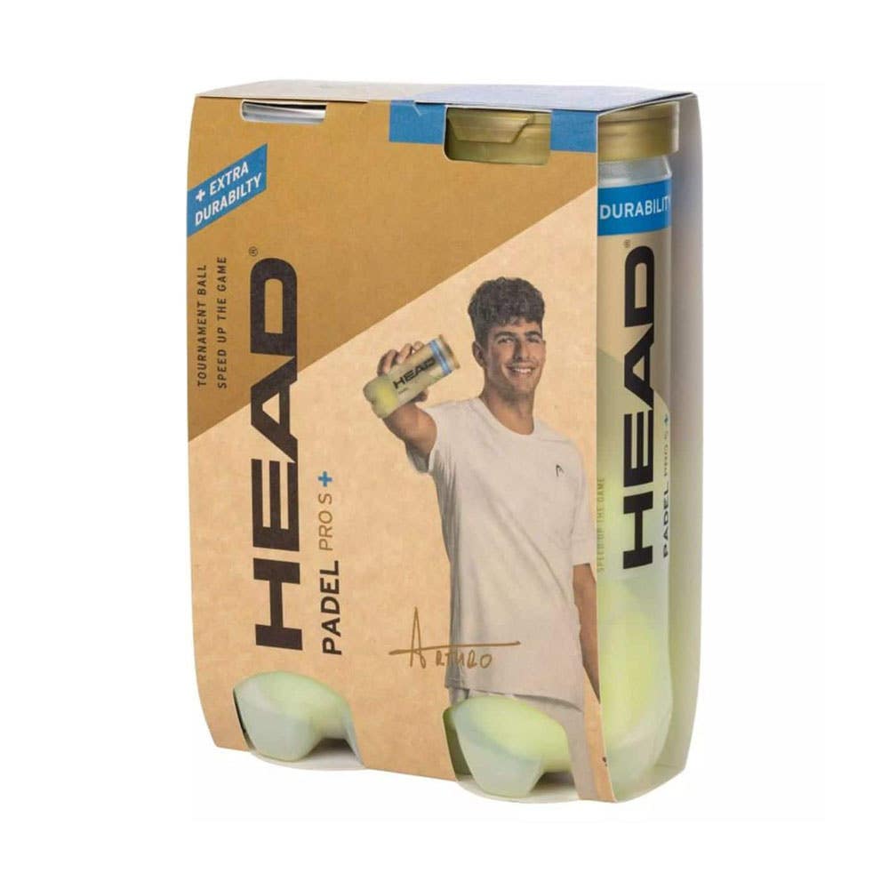 BIPACK DE PELOTAS HEAD PADEL PRO S+