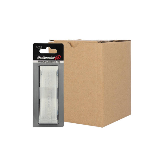 CAJA 12 BLÍSTERS DE 3 PROTECTORES BULLPADEL FRAM GUARD TRANSPARENTE