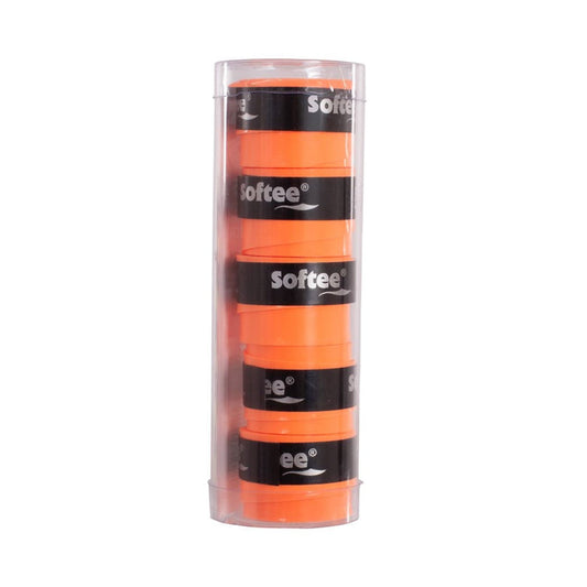 PACK 5 OVERGRIPS LISOS SOFTEE TECH NEGROS