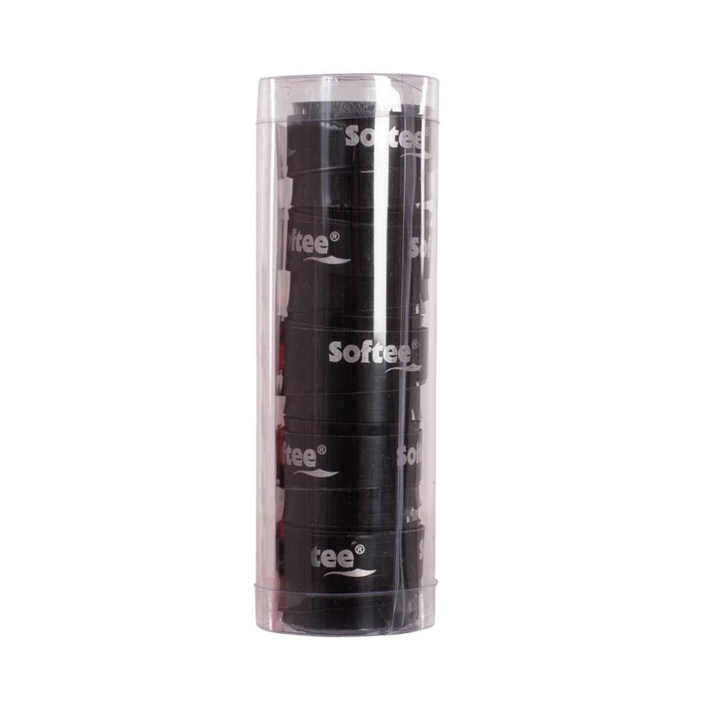 PACK 5 OVERGRIPS LISOS SOFTEE TECH NEGROS