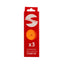 PACK 3 OVERGRIPS LISOS SOFTEE CINETIK NARANJA