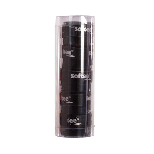 PACK 5 OVERGRIPS LISOS SOFTEE TECH NEGRO