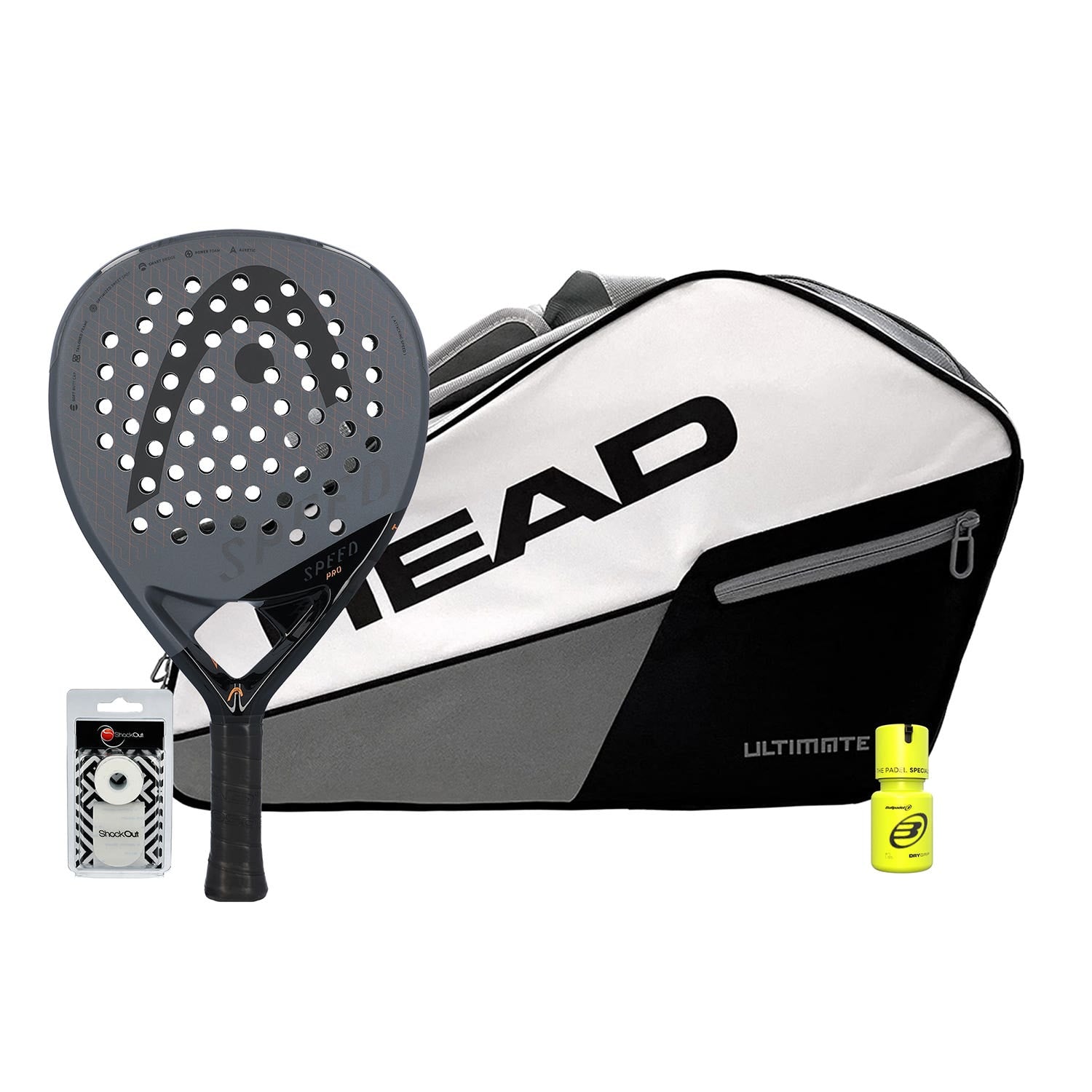 PACK HEAD SPEED PRO PALETERO CORE PADEL ULTIMATE WHITE