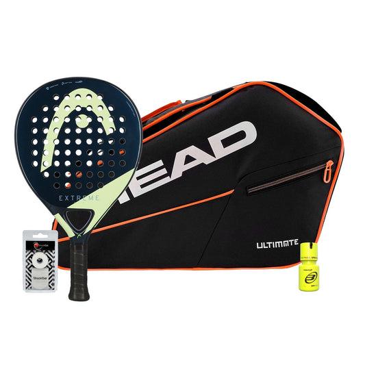PACK HEAD EVO EXTREME PALETERO CORE PADEL ULTIMATE BLACK