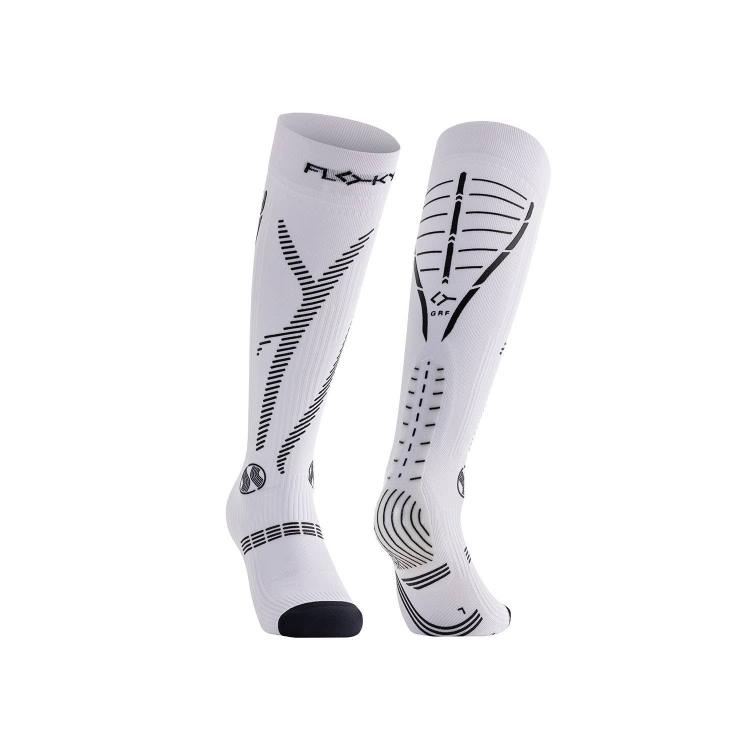 CALCETÍN FLOKY MULTISPORT LONG GRF BLANCO
