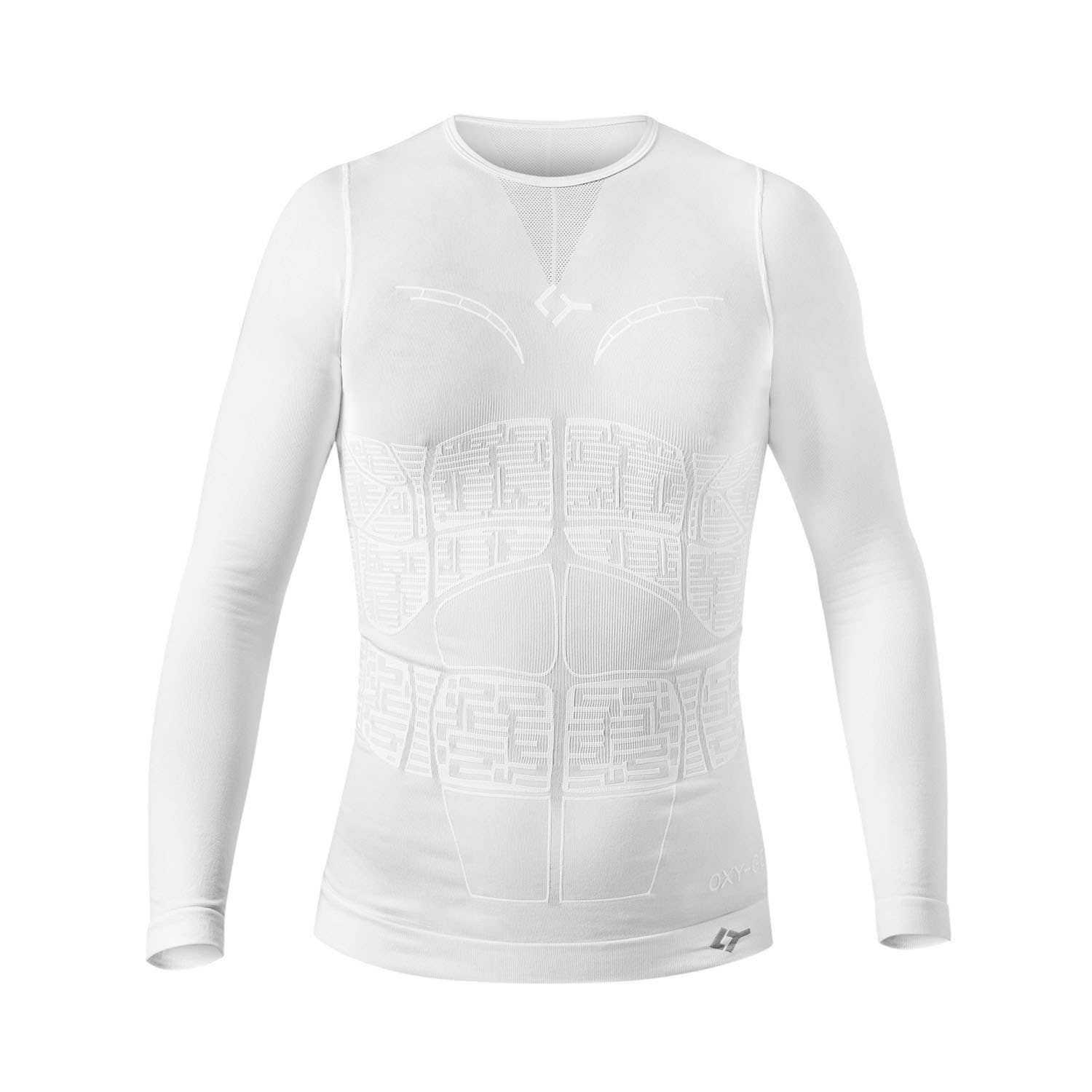 CAMISETA MANGA LARGA FLOKY OXYGEN BLANCO