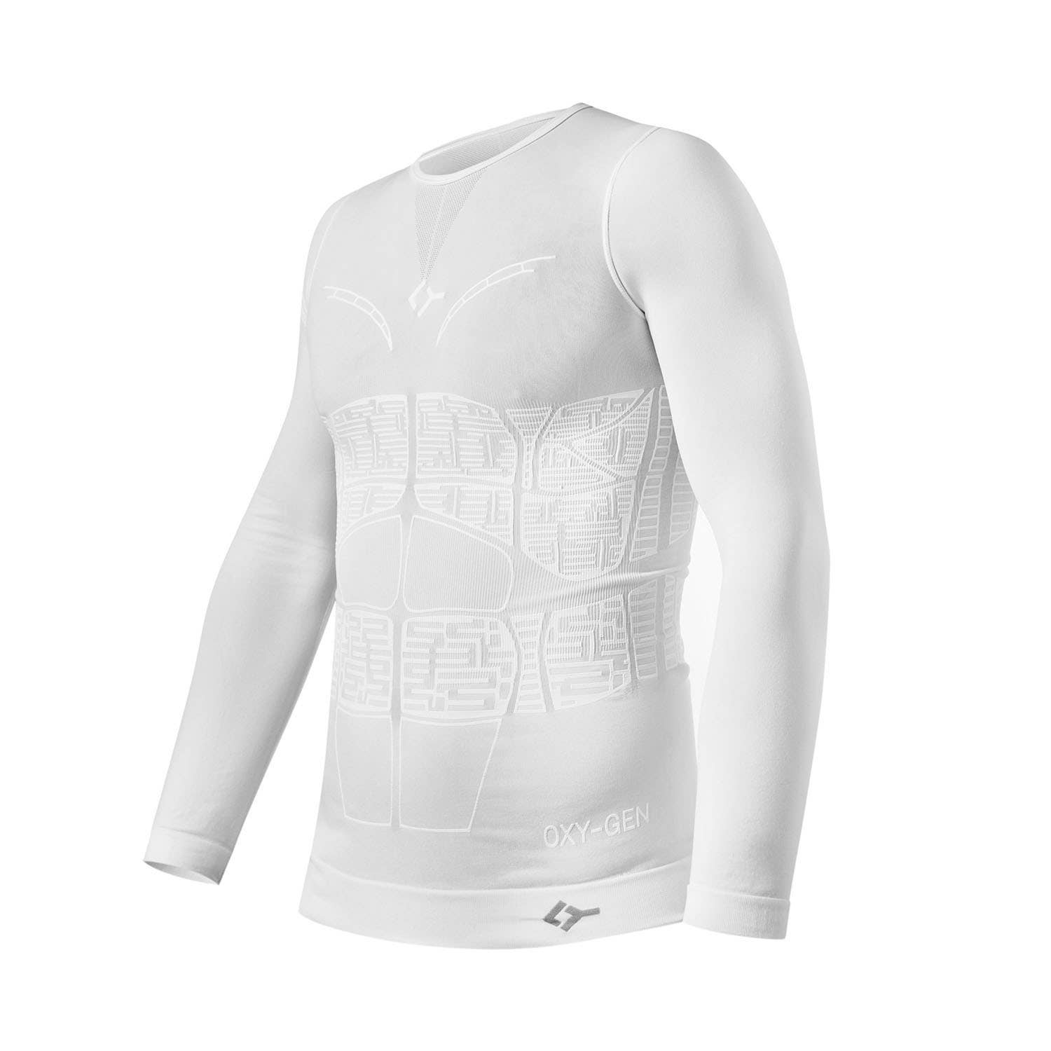 CAMISETA MANGA LARGA FLOKY OXYGEN BLANCO