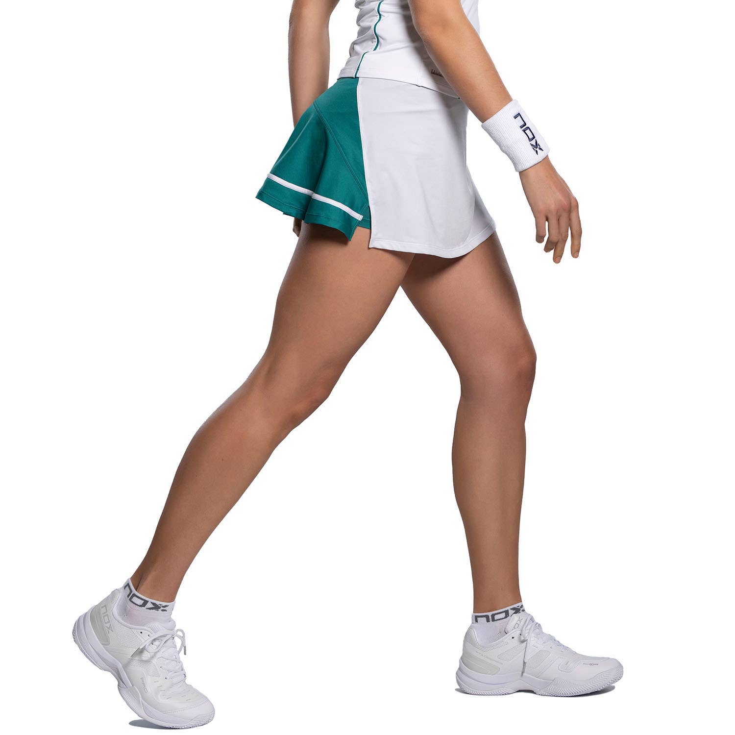FALDA NOX PRO MUJER BLANCO/VERDE