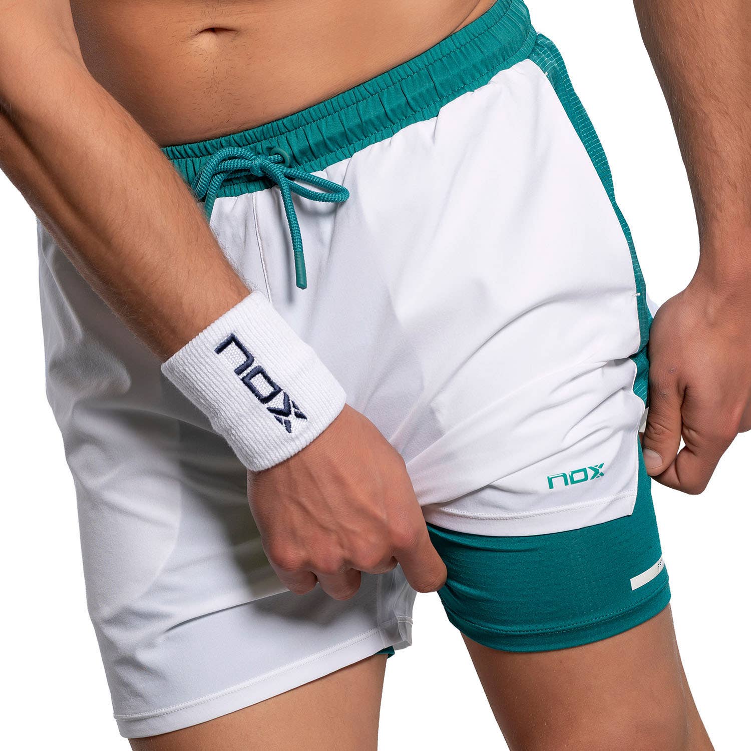 PANTALÓN NOX PRO BLANCO/VERDE