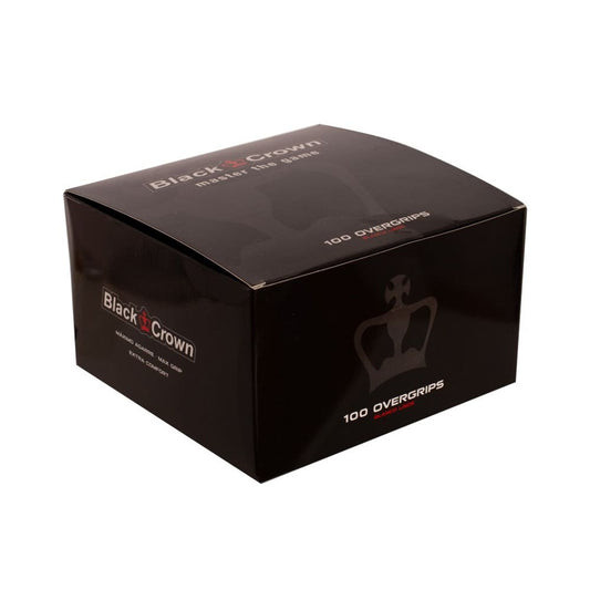 CAJA 100 OVERGRIPS BLACK CROWN LISOS